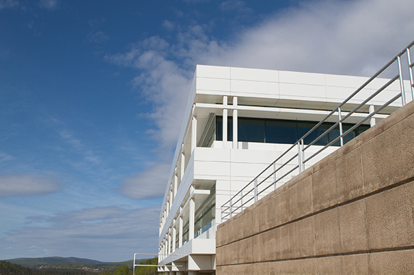 The Butrovich building in spring