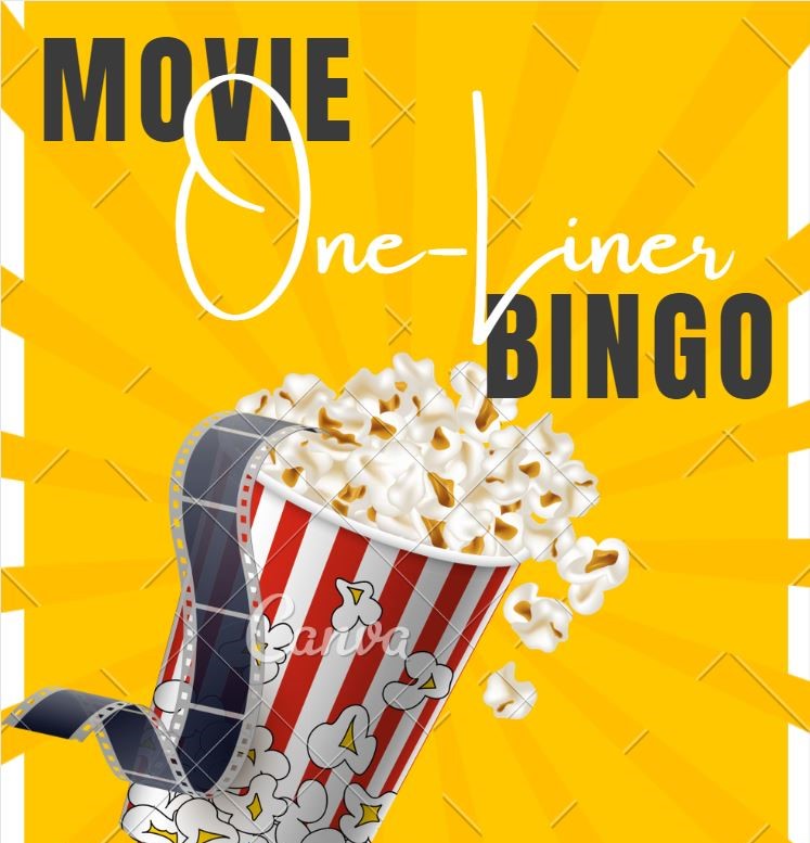 popcorn bag on yellow background