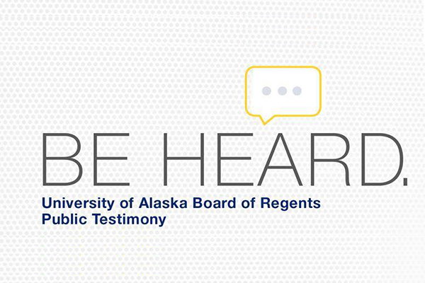 Be heard - public testimony graphic