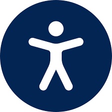 white person surrounded by blue circle