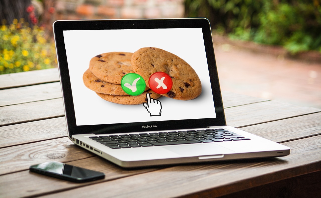 cookies on a computer screen with a red x over them