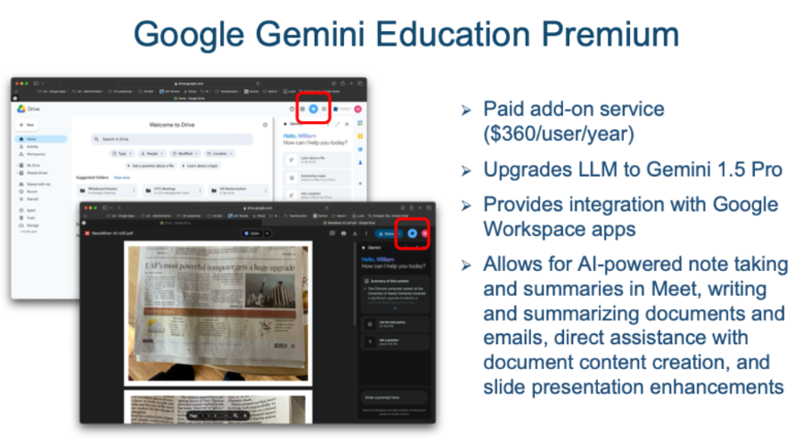 Gemini Education prem
