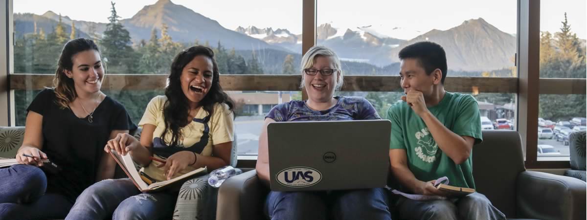 Students laughing
