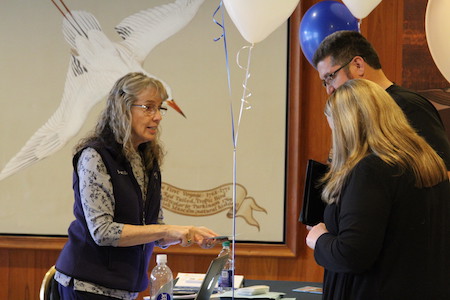 Brenda at Job Fair