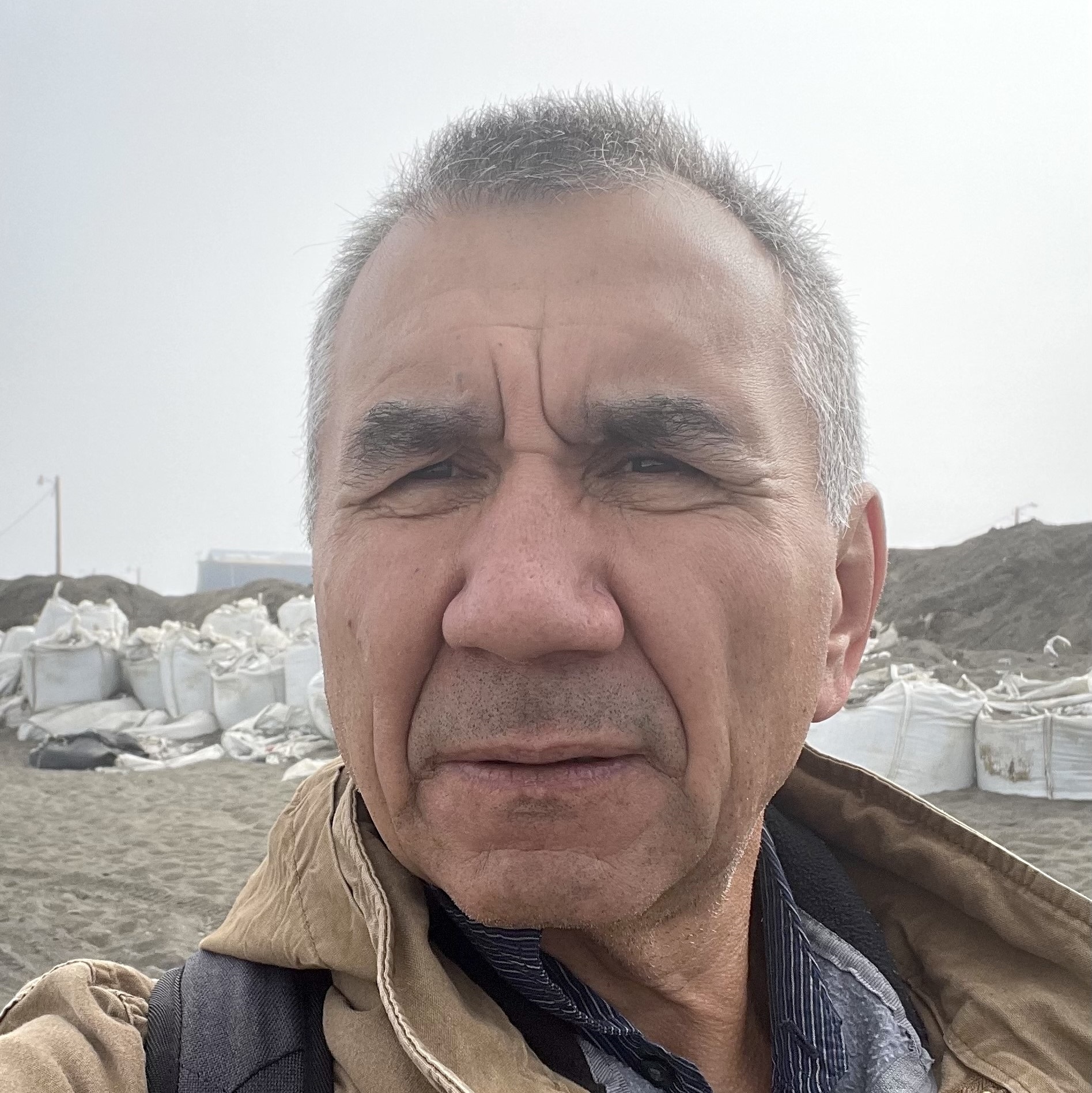 Outdoor Eduard Zdor portrait with river valley in background
