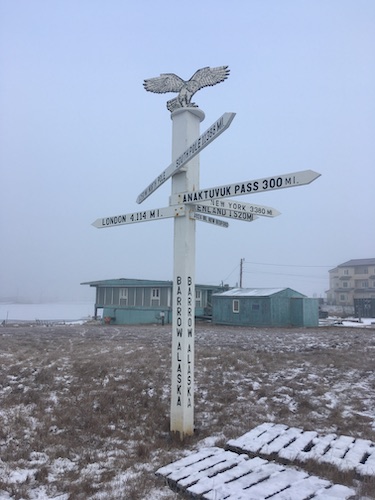 Utgiagvik Directional Sign