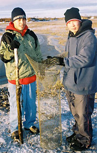 boys with net