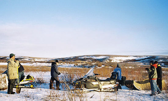 Henry and snowmachines