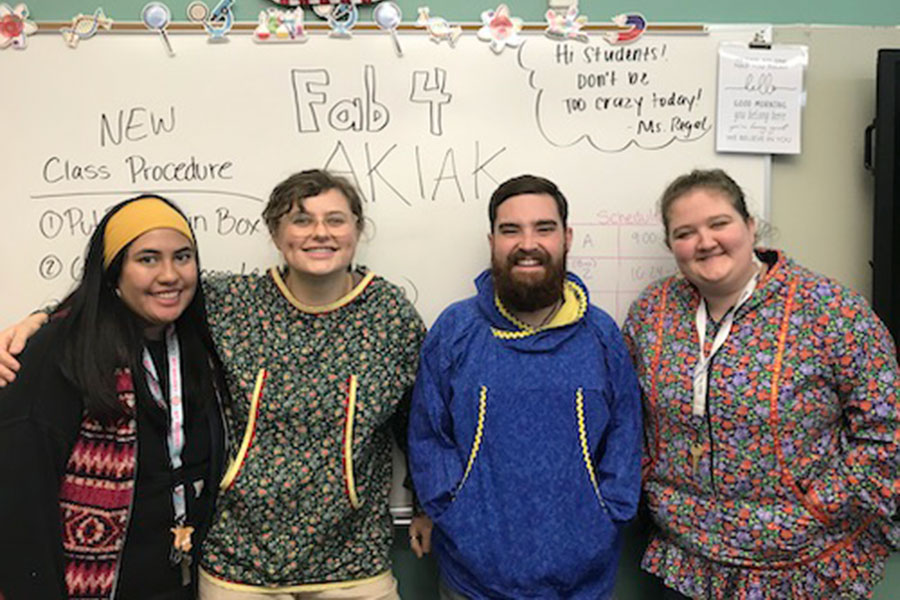 Group photo of four teachers