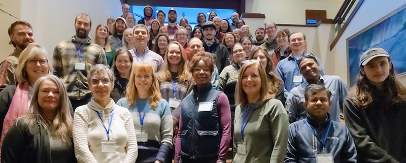 Group photo of the 2023 EPSCoR All Hands Meeting in Girdwood, Alaska