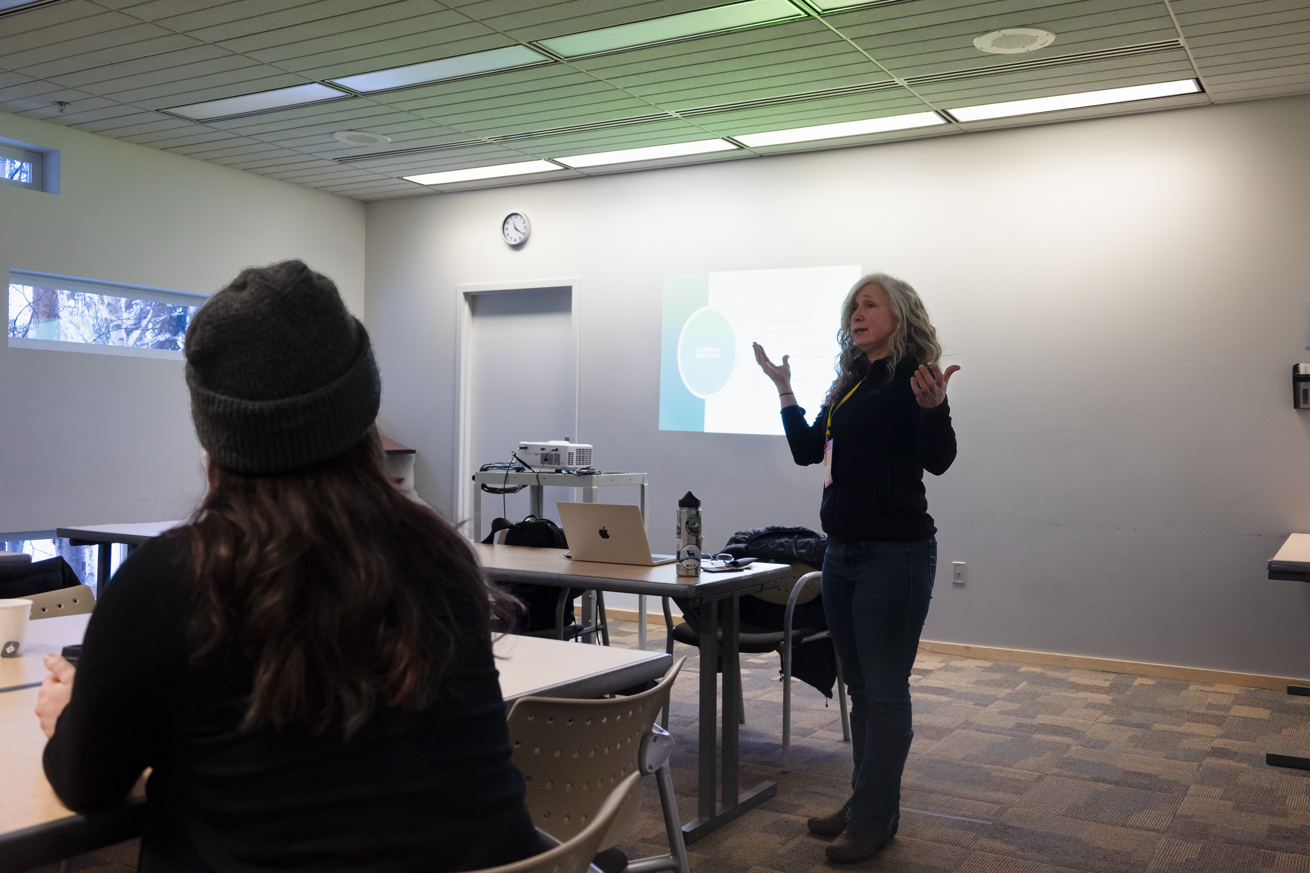 Lori Gildehaus presenting.