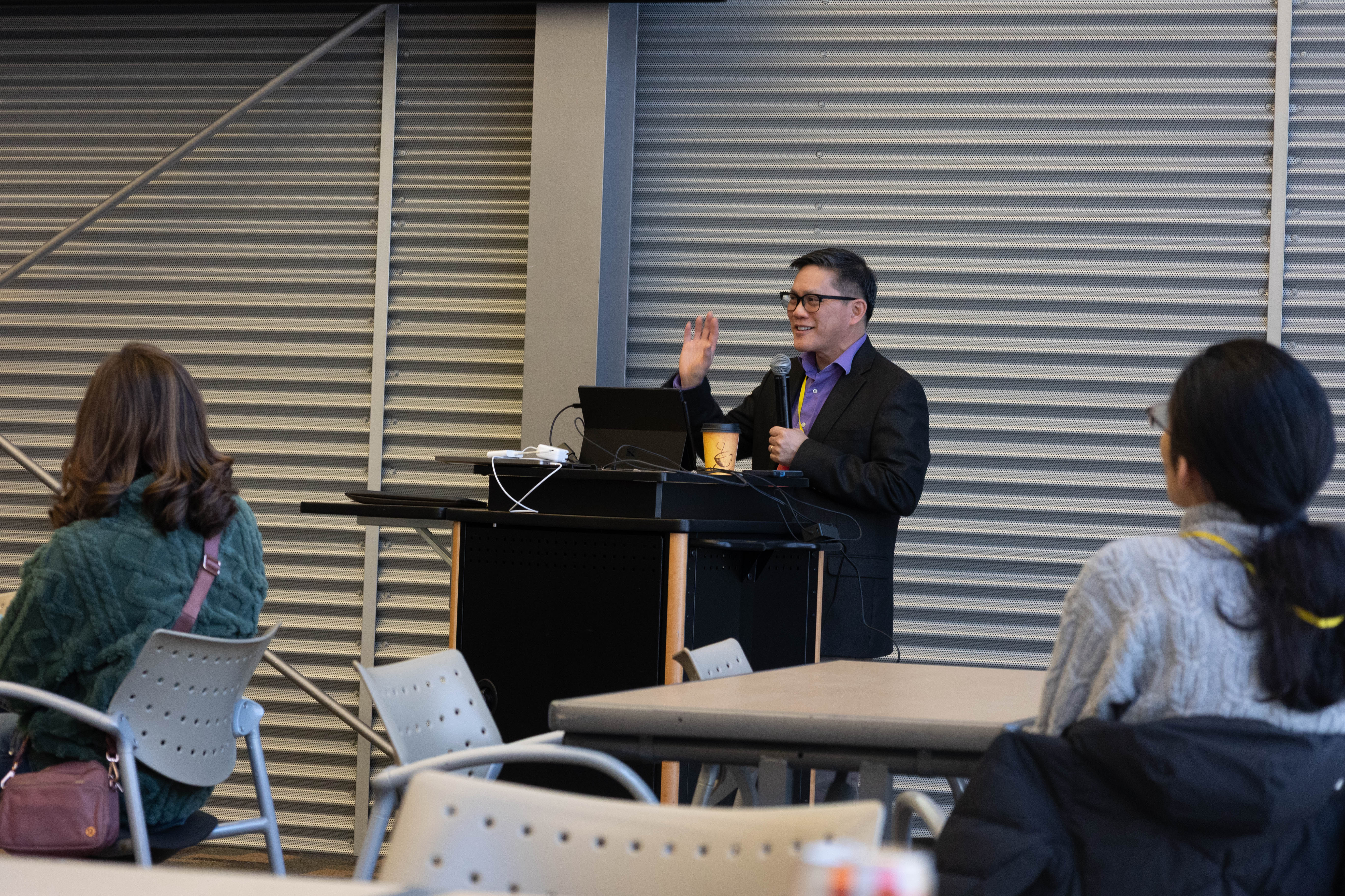 Kenrick Mock presenting