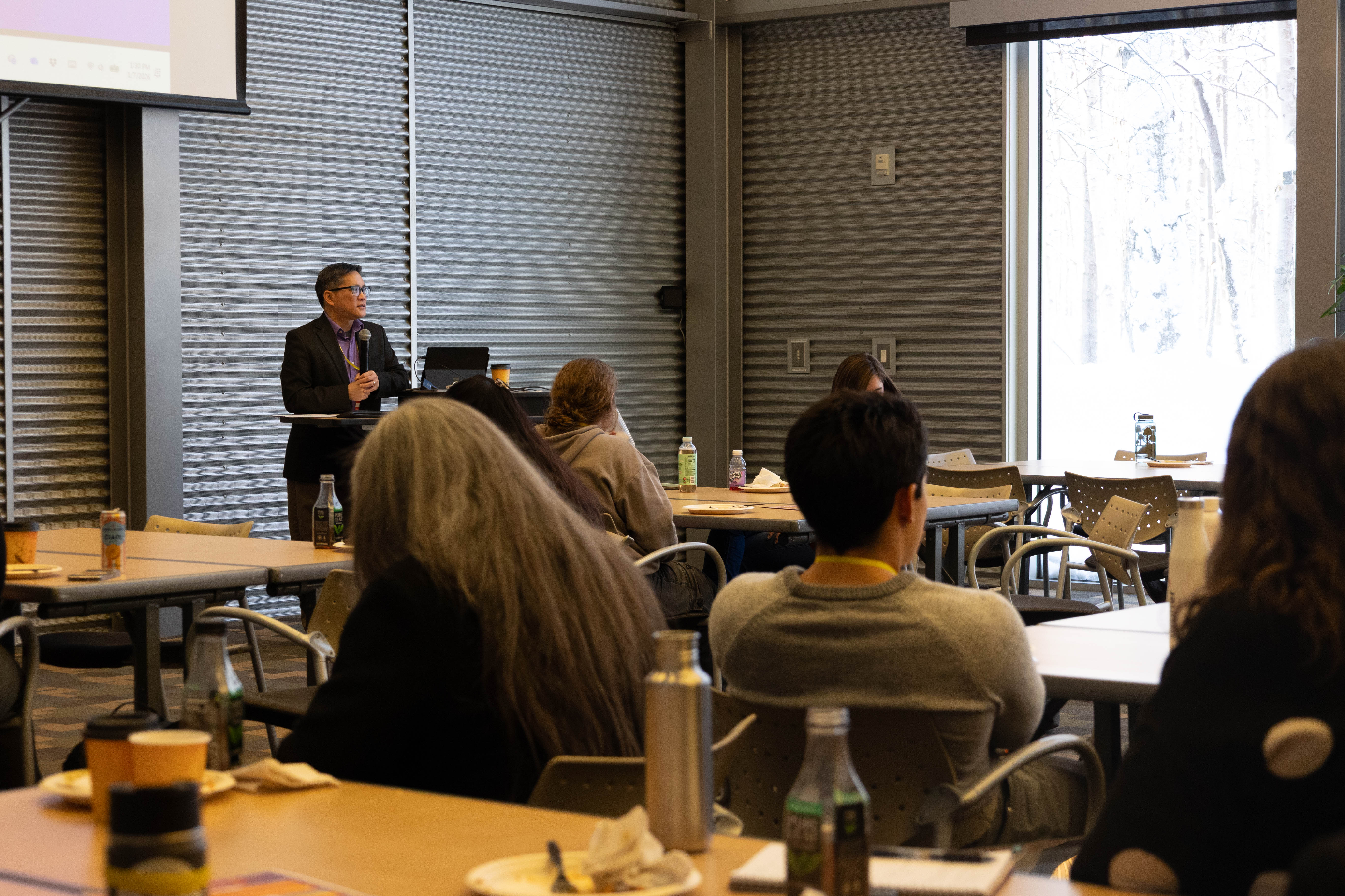 Kenrick Mock presenting