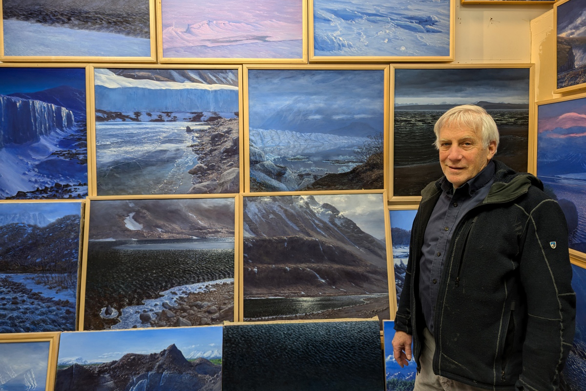 David Rosenthal in his studio.