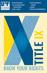 UAF Title IX Booklet cover