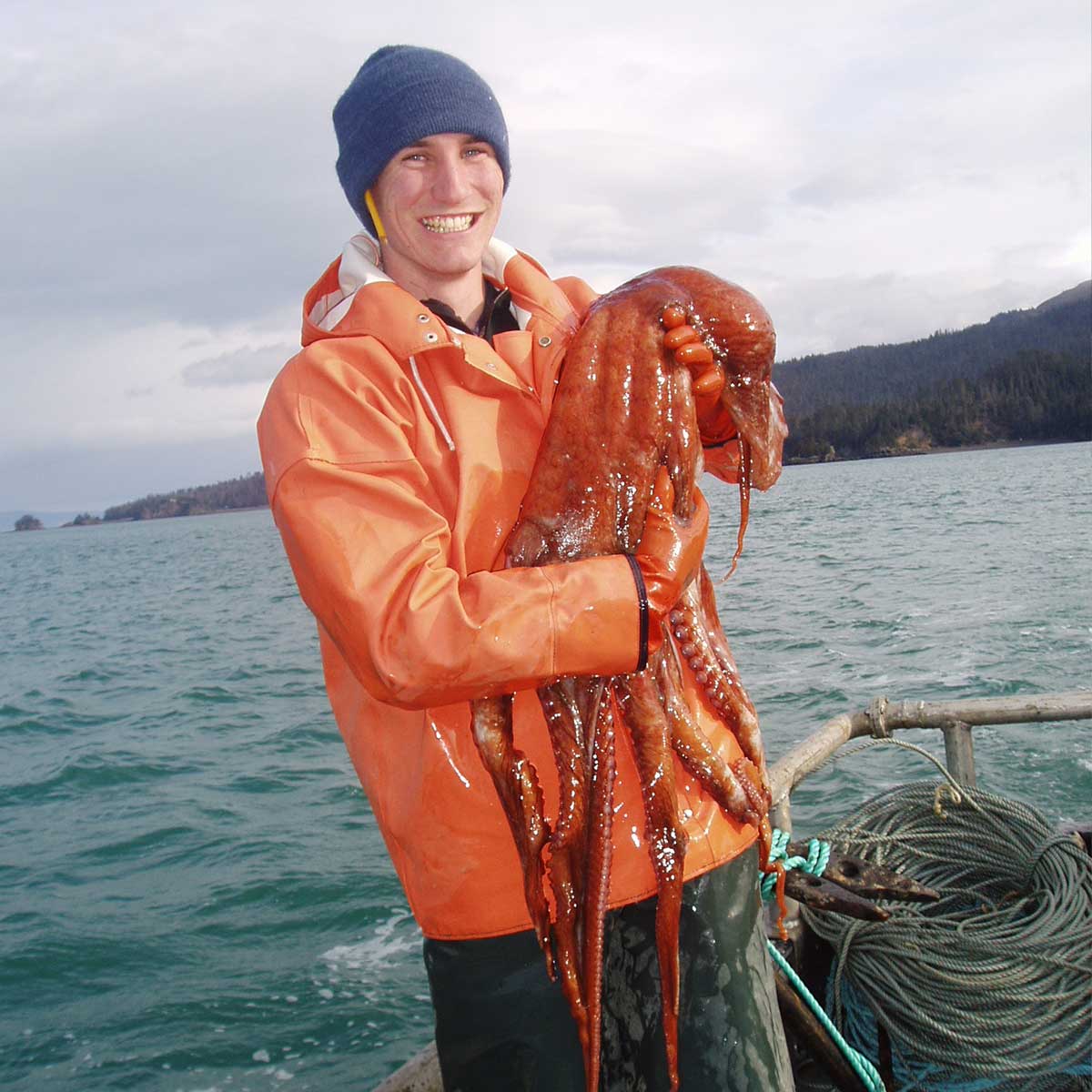Student with an octupus