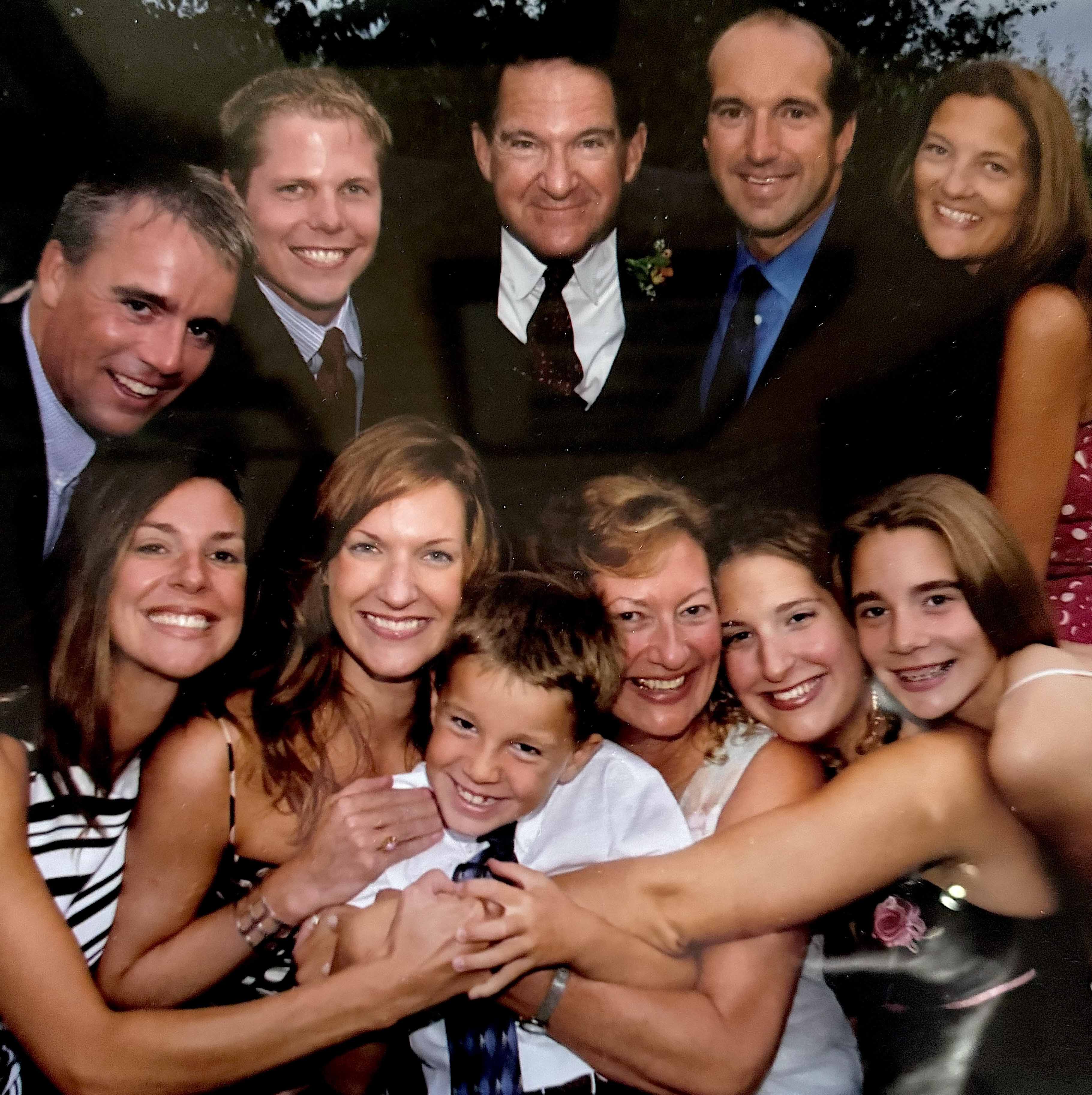 Members of the Cook family, and extended family, in 2004.