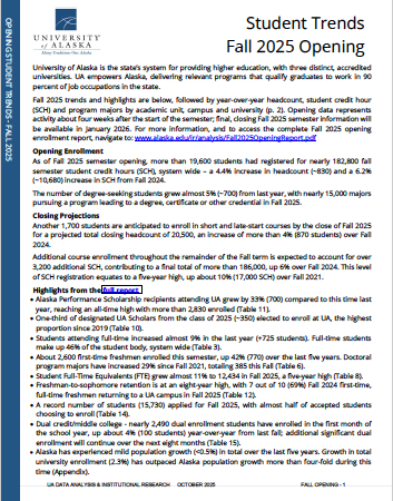 2025open image of Fall 2025 Opening report
