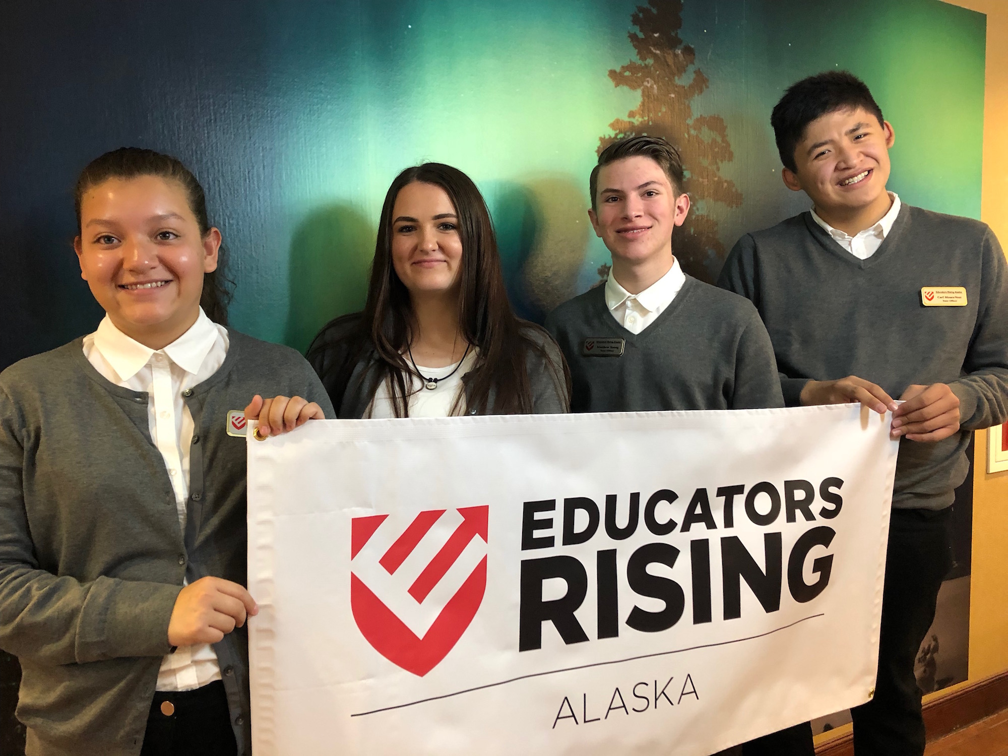 Educators Rising Alaska officers group photo