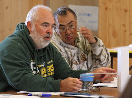 Mark Vachvake of Elim and Richard Waghiyi 