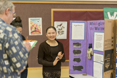 Student presents