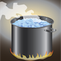 boiling water