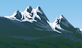 peaked mountain