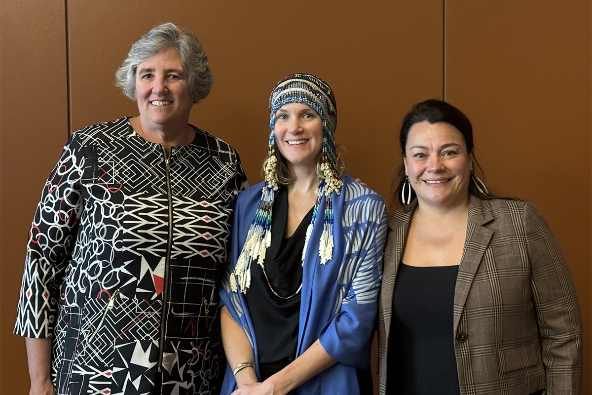 Portrait of Pat Pitney, Dr. Courtney Carothers, and Dr. Jessica Black