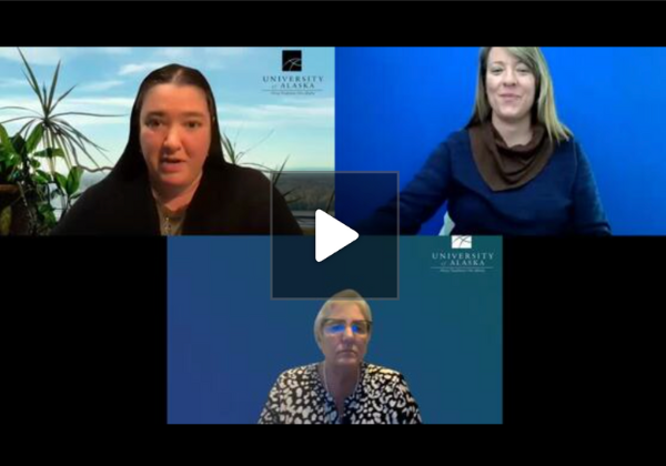 a screenshot of a Zoom meeting featuring three people