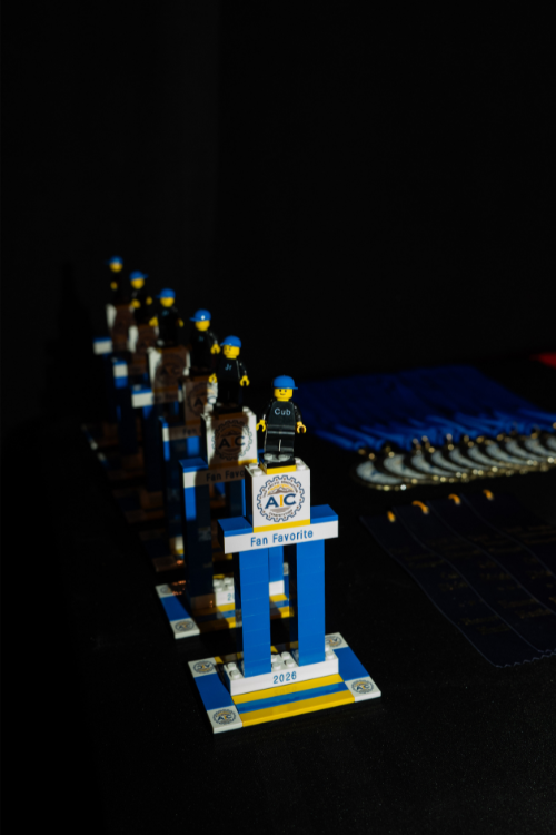 a selection of trophies