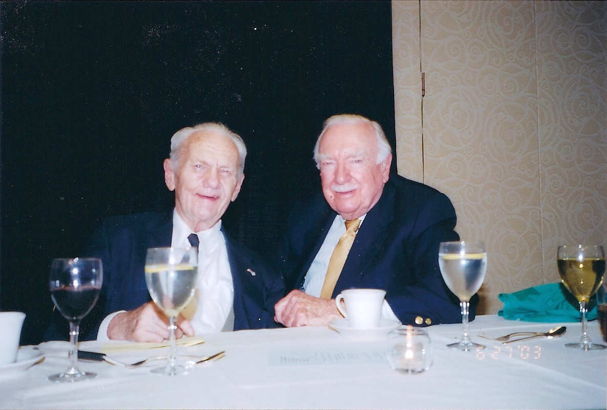 Augie Hiebert and Walter Cronkite