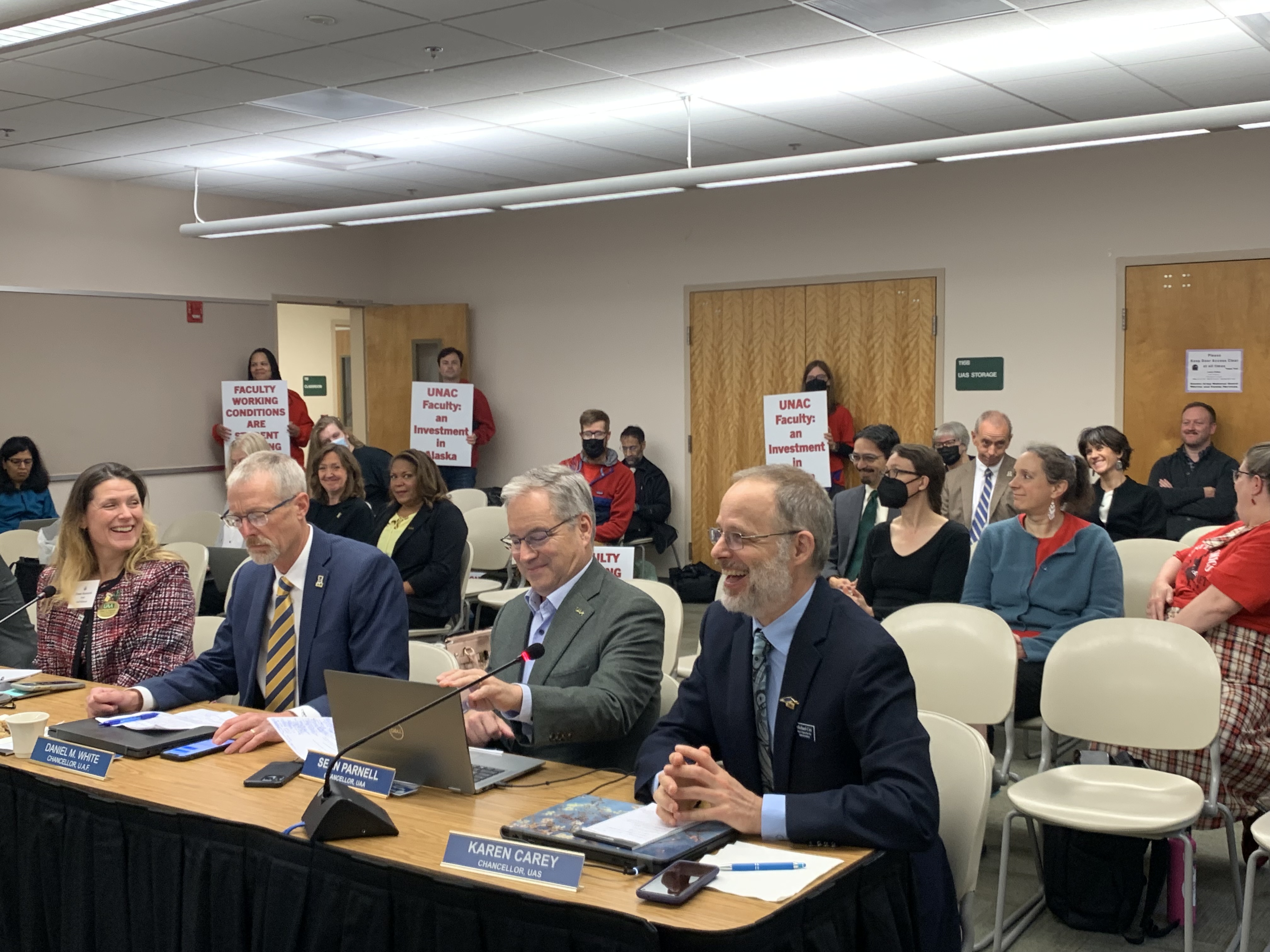 Chancellors and governance at Juneau BOR meeting