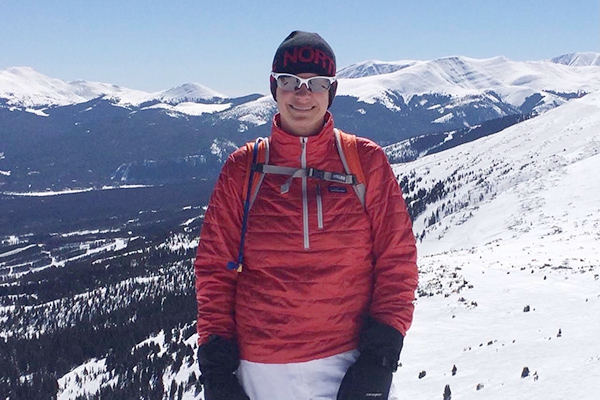 Jamie Heckman outdoors in snow