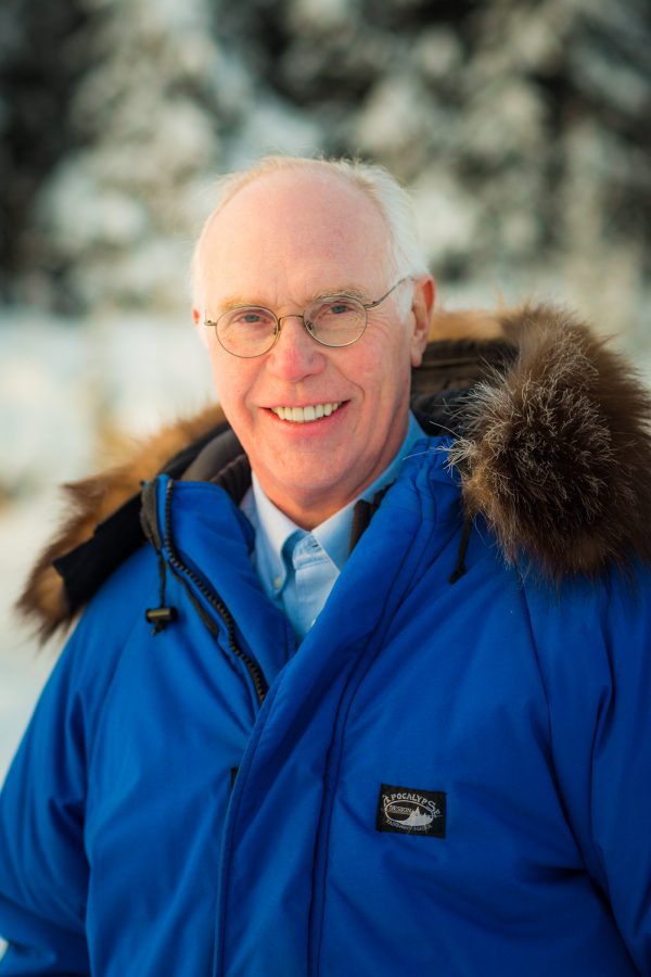 Larry Hinzman in a blue coat