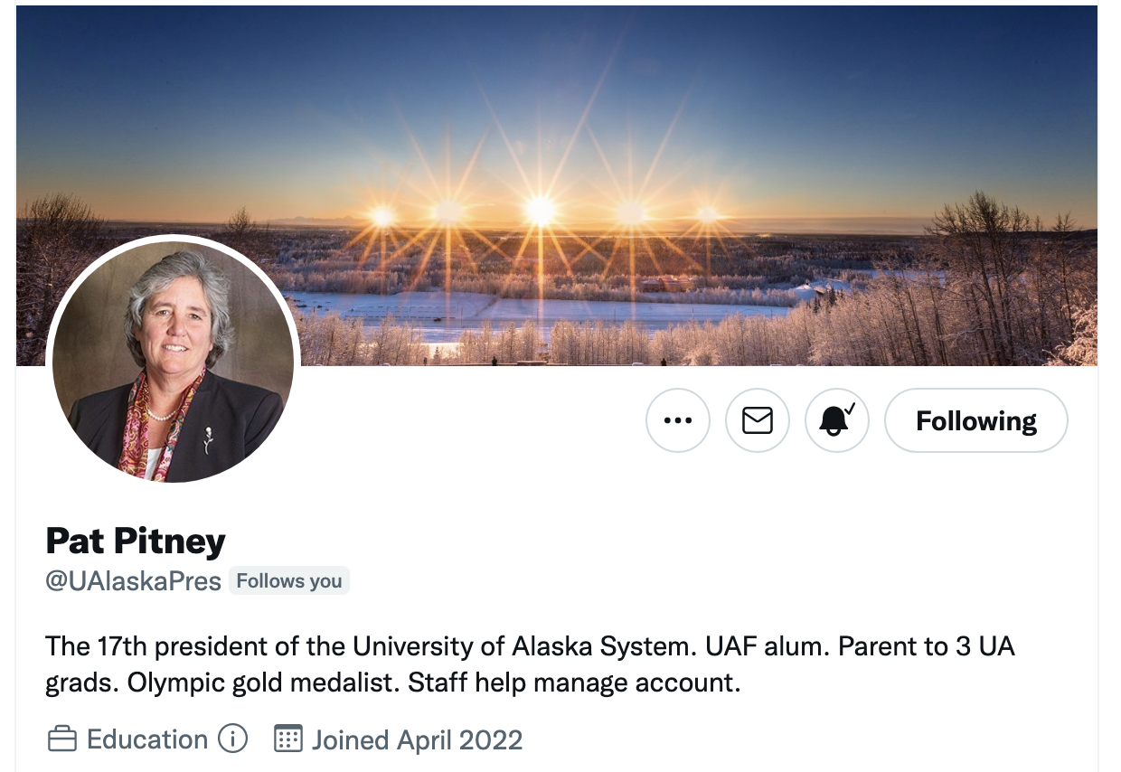 Pat Pitney Twitter profile