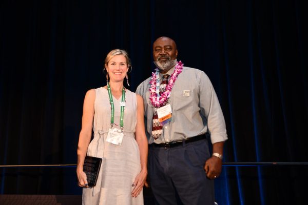 Courtney Carothers and AFS President Cecil Jennings