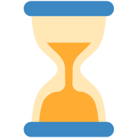 an hourglass graphic