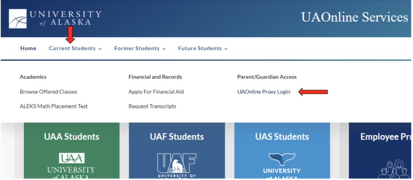 New student login