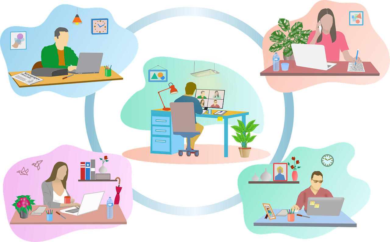 remote work graphic