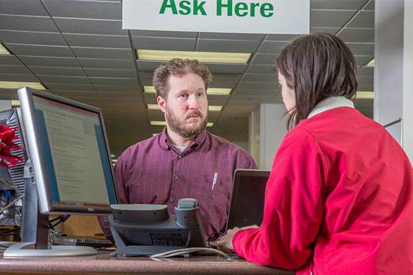 Help desk portrait