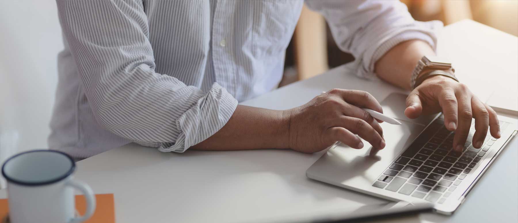 Man on the computer