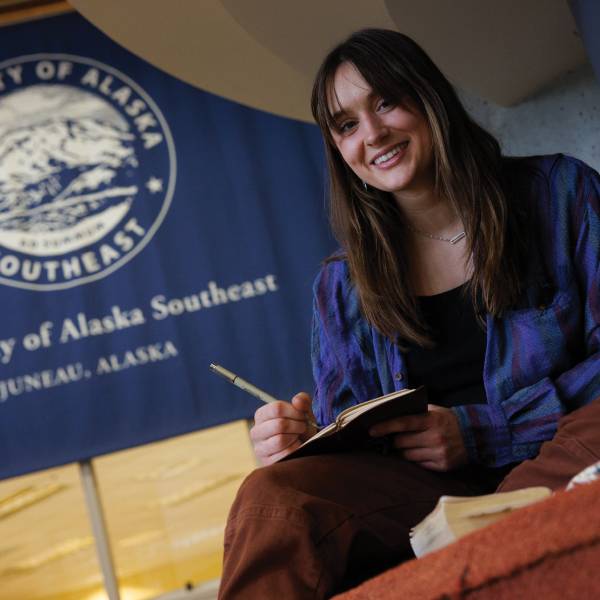 Woman smiling