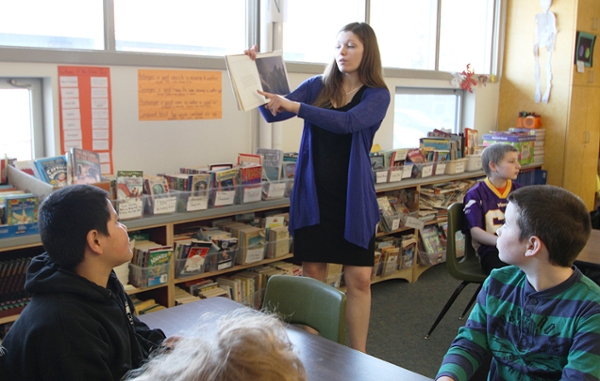 teacher addressing the class