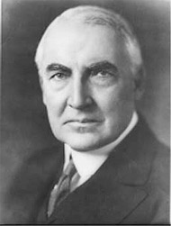 Portrait of President Harding. Photo: courtesy of historylink.org