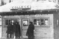 The College Station where the transportation service would drop off and pick up students and staff. Photo: UA Archives, LarVern Keys Collection