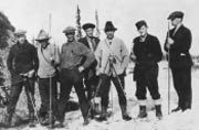 The first geology field trip. Third from the left is John Sexton Shanly. Photo: Rasmuson Library, Bunnell Collection