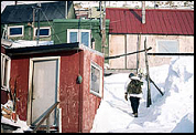 Picture of housing on Little Diomede in 1995.
