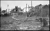 Housing on Little Diomede in the early 1900s.