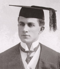 Portrait of James Barrack for his 1904 graduation from Utah State College.