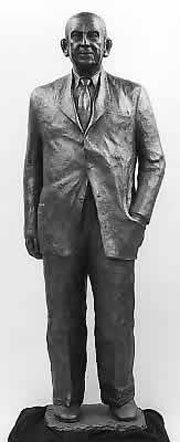 Bronze sculpture of Gruening by George R. Anthonisen.